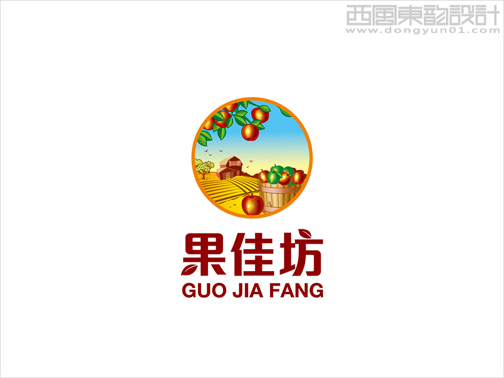 果佳坊果品連鎖機(jī)構(gòu)logo設(shè)計