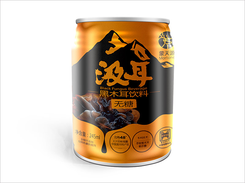 汲耳黑木耳飲料易拉罐包裝設(shè)計(jì)