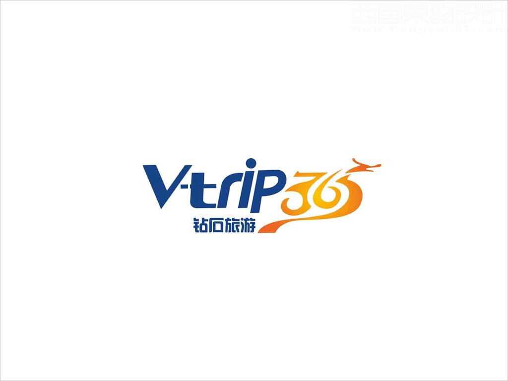 V-trip365 鉆石旅游標(biāo)志設(shè)計