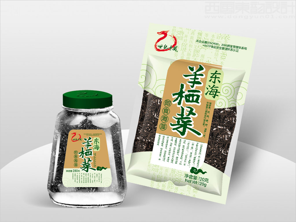 牡丹江中龍食品有限責任公司羊棲菜包裝設(shè)計