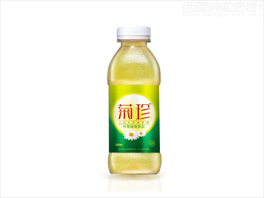 河南科霖達菊珍飲品股份有限公司菊珍懷菊花植物飲料PET瓶簽包裝設(shè)計