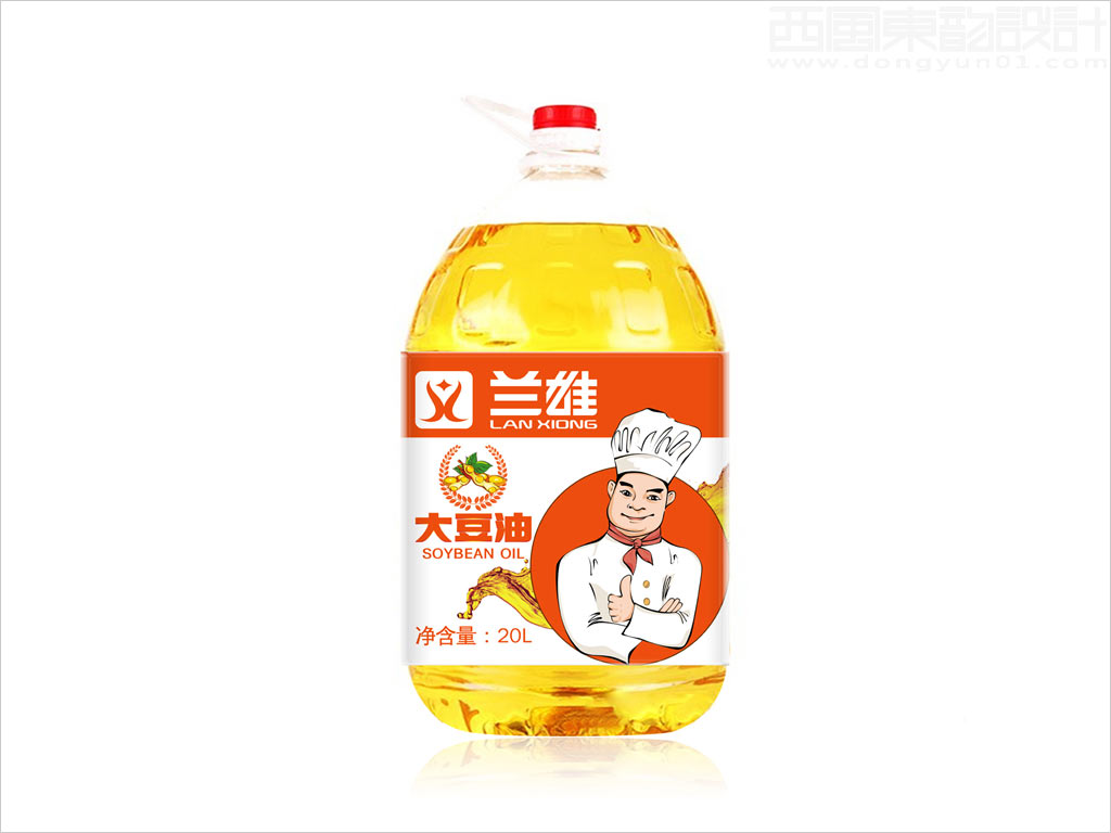 北京蘭雄貿(mào)易有限公司餐飲行業(yè)20升大包裝桶裝大豆食用油包裝設(shè)計(jì)圖片