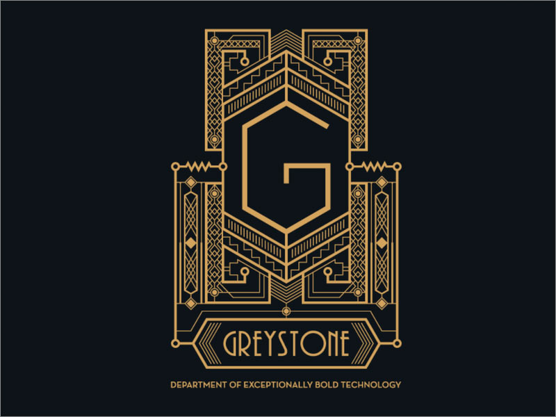 Greystone復(fù)古懷舊風(fēng)格幾何形logo設(shè)計