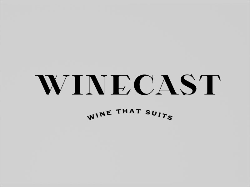 荷蘭在線品酒品牌Winecast 字體設(shè)計(jì)