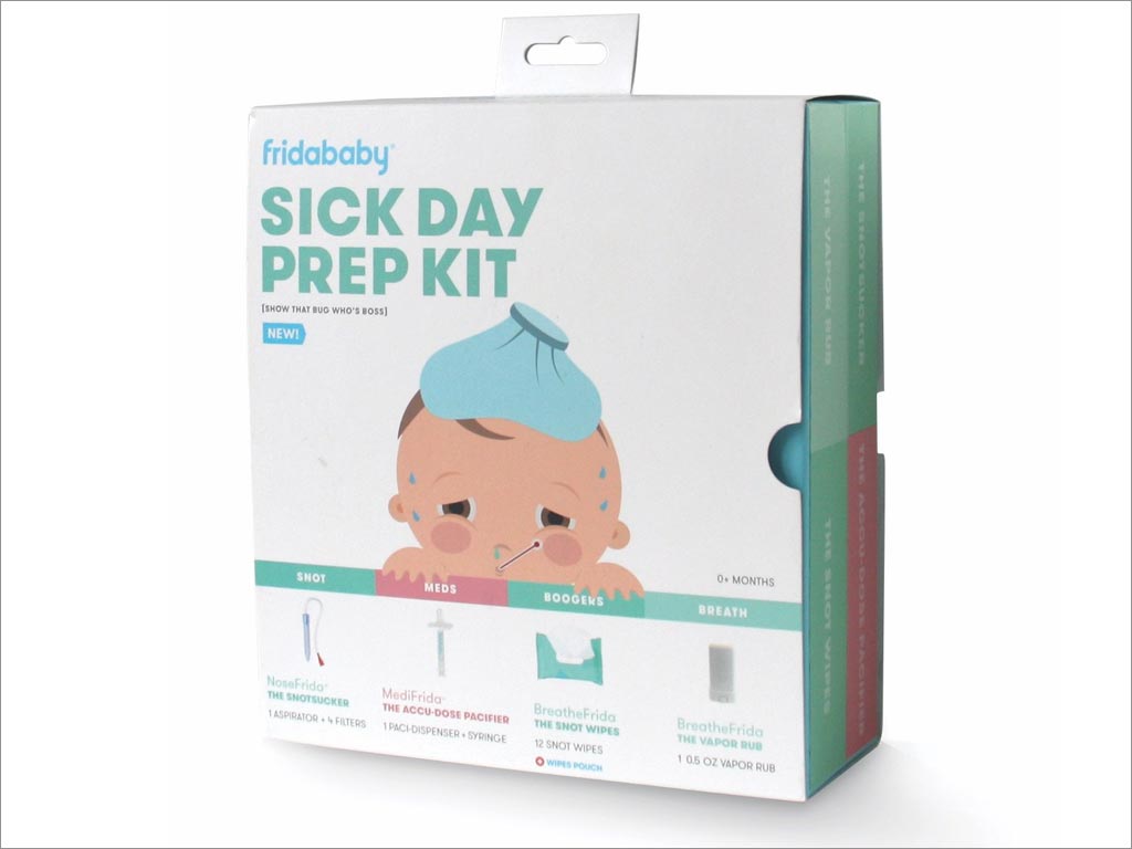 Fridababy sick day prep kit生病日工具套件包裝設(shè)計(jì)