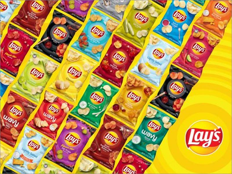 Lay's樂事薯片休閑食品包裝重新設(shè)計(jì)涵蓋了所有口味，包括115種不同的包裝設(shè)計(jì)