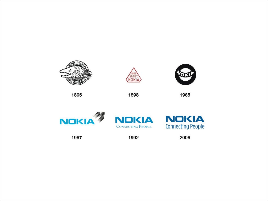 NOKIA logo設(shè)計(jì)及其演變過程