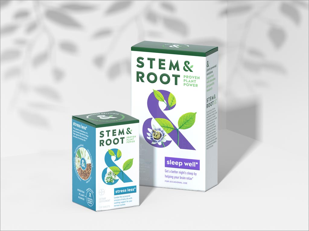 Stem＆Root天然保健品logo包裝設(shè)計