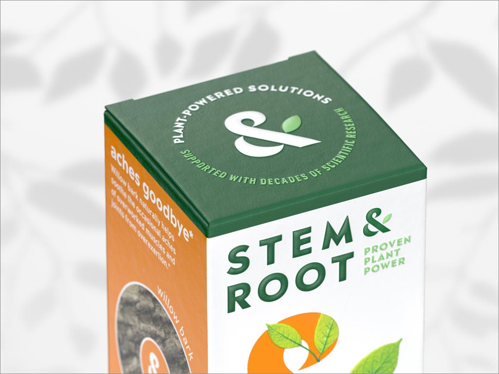 Stem＆Root天然保健品包裝設(shè)計之局部特寫