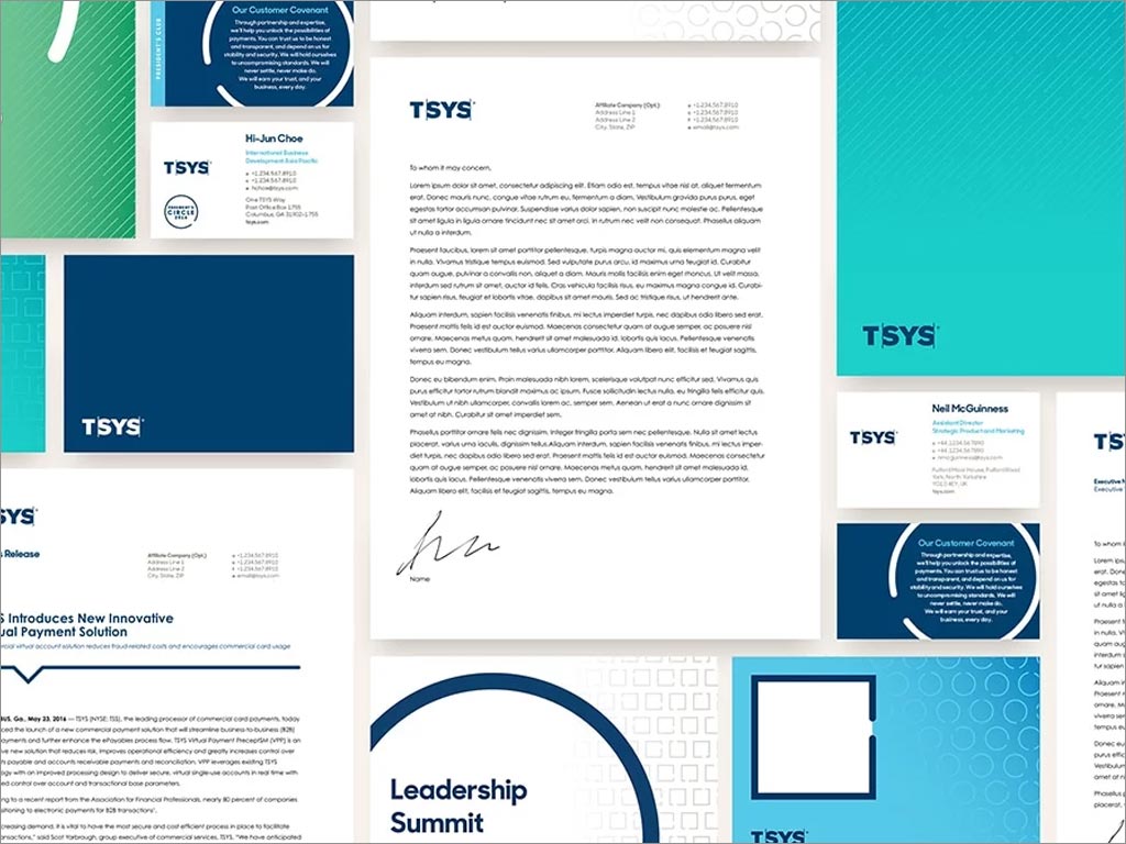 TSYS金融科技公司辦公文檔設(shè)計