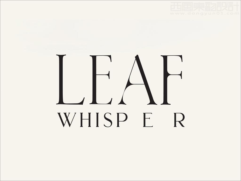 Leaf Whisper有機(jī)茶飲料logo設(shè)計(jì)