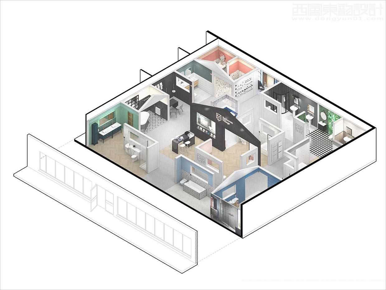 英國(guó)Bathroom Village浴室用品店面空間設(shè)計(jì)