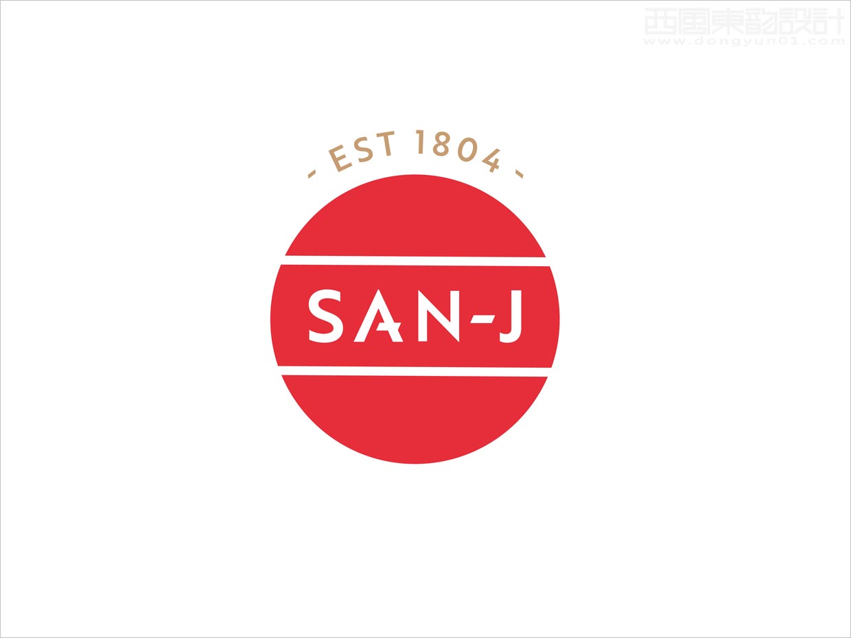 日本San-J醬油調(diào)味品品牌logo設(shè)計