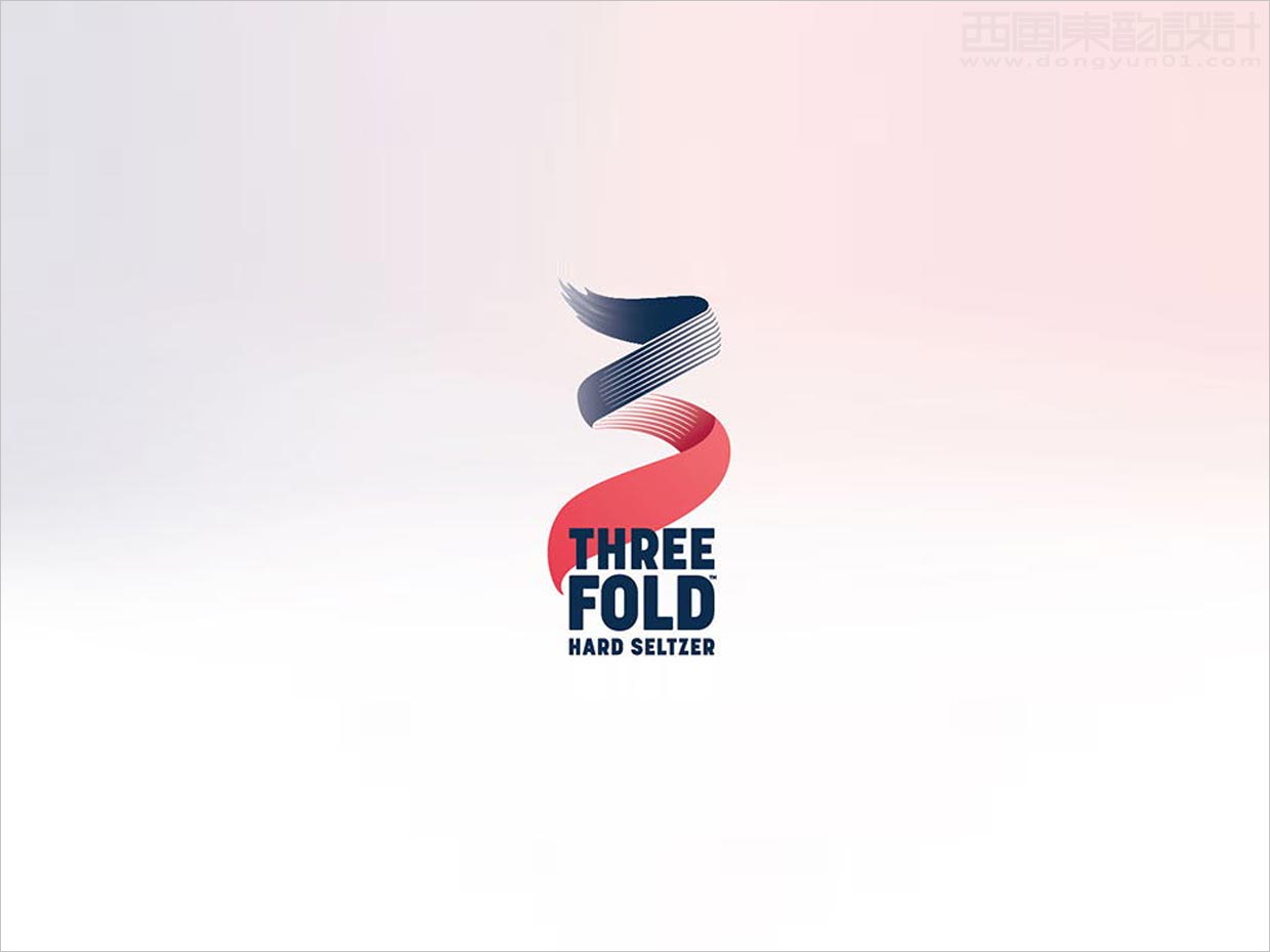 支持自我表達的英國Three Fold蘇打水品牌logo設(shè)計