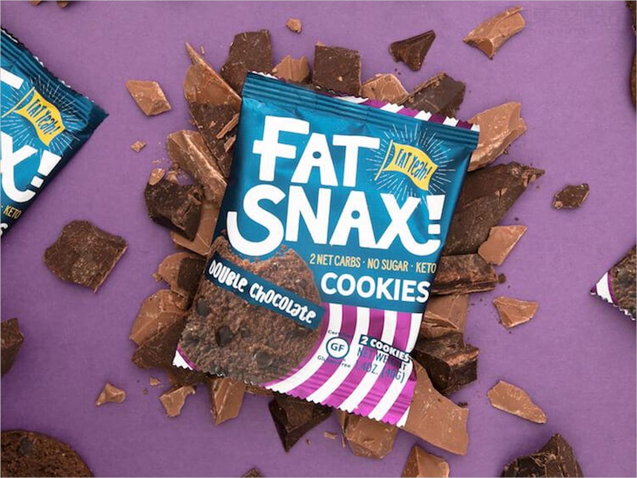 美國Fat Snax餅干快消食品包裝設(shè)計