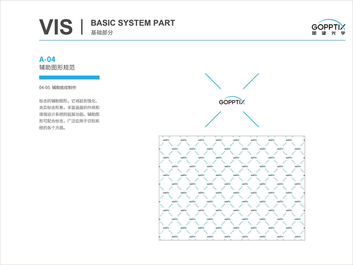 北京國望光學(xué)科技公司全案VI設(shè)計之輔助圖形規(guī)范