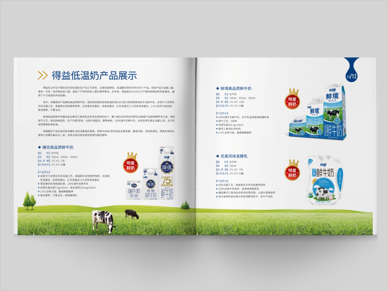 山東得益乳業(yè)股份有限公司畫冊設計之內頁設計